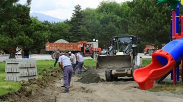 Parklarda Çalışma Başlatıldı