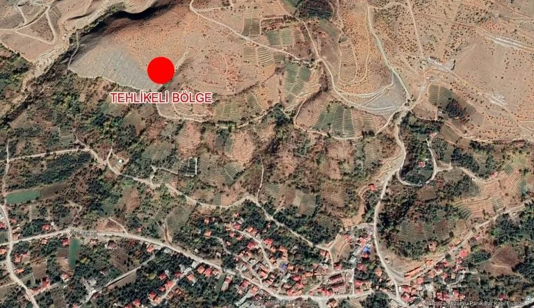 Üzümlü’de Heyelan Riski